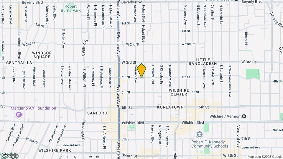 401 S Hobart Blvd Map and Location Details