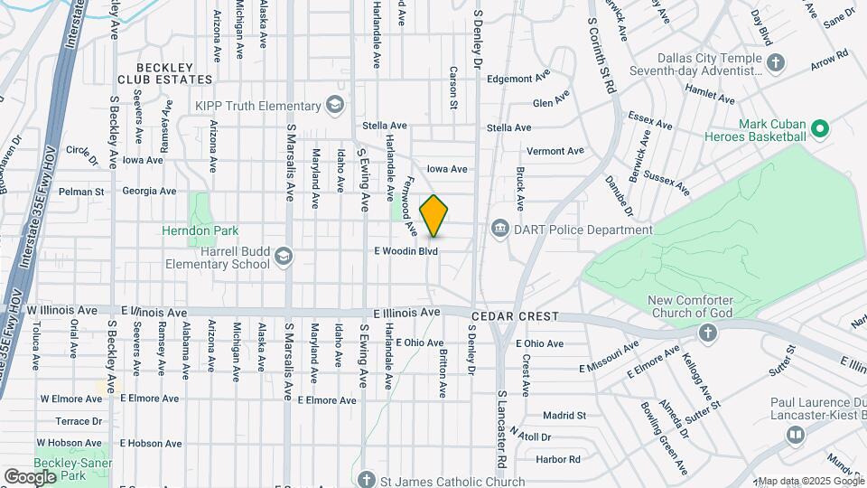 1201 E Woodin Blvd Map and Location Details