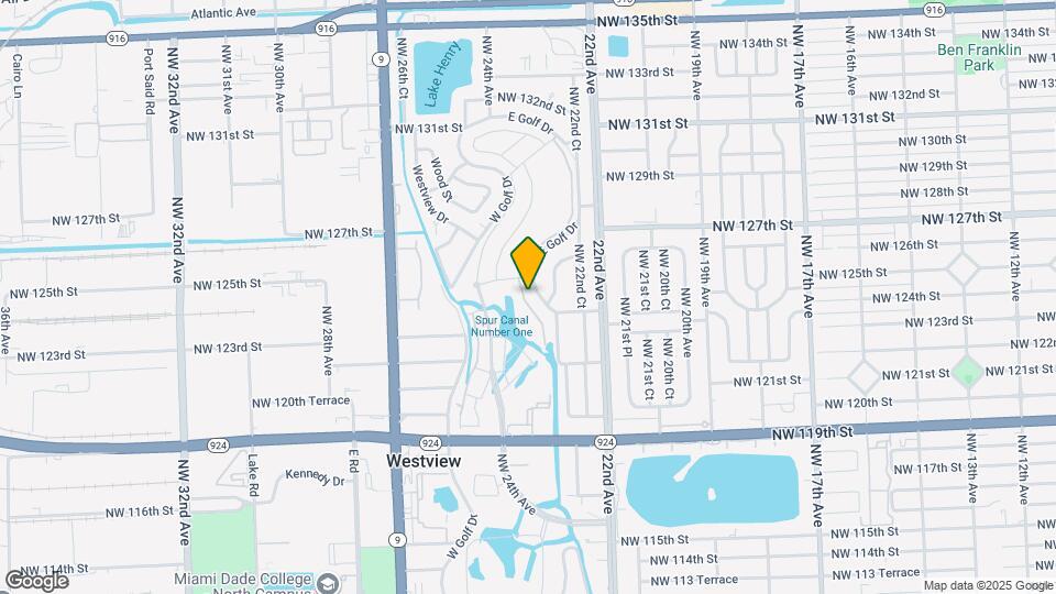 12421 NW 23rd Ct Map and Location Details