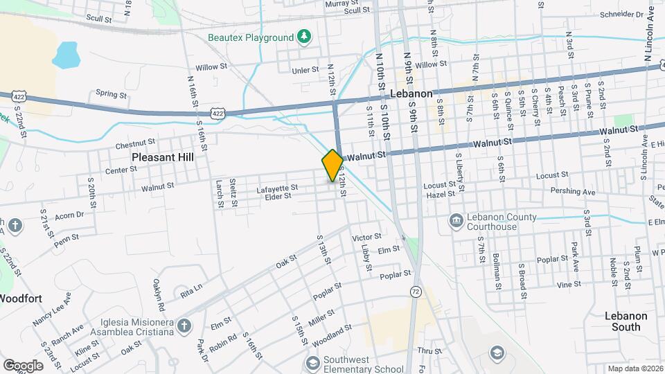 1220 Lafayette St Map and Location Details