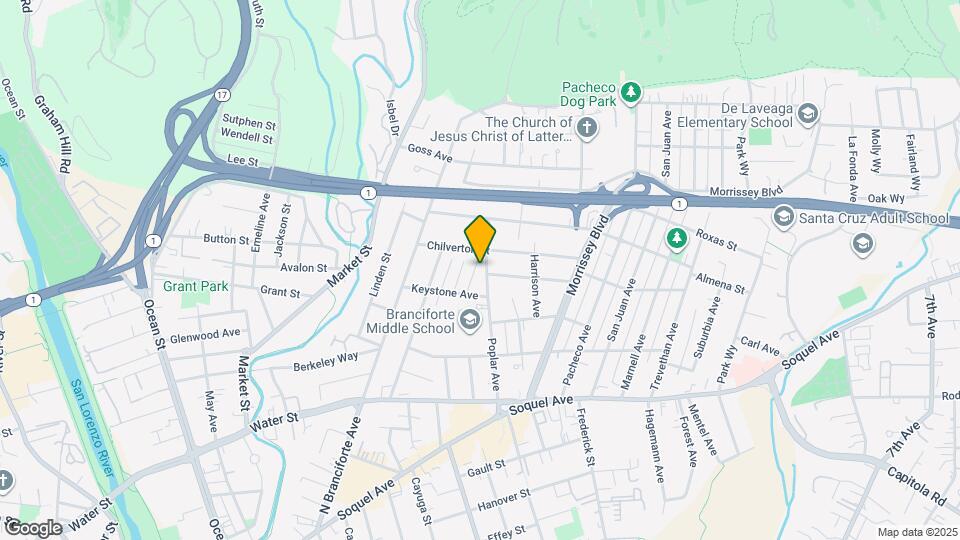 603 Poplar Ave Mapa y Detalles de la Ubicación