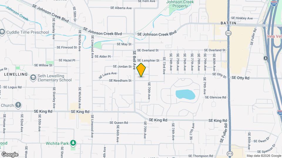 6809 SE Drew St Map and Location Details