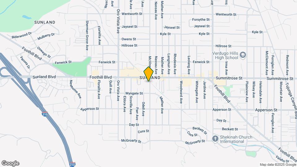 10441 McVine Ave Map and Location Details