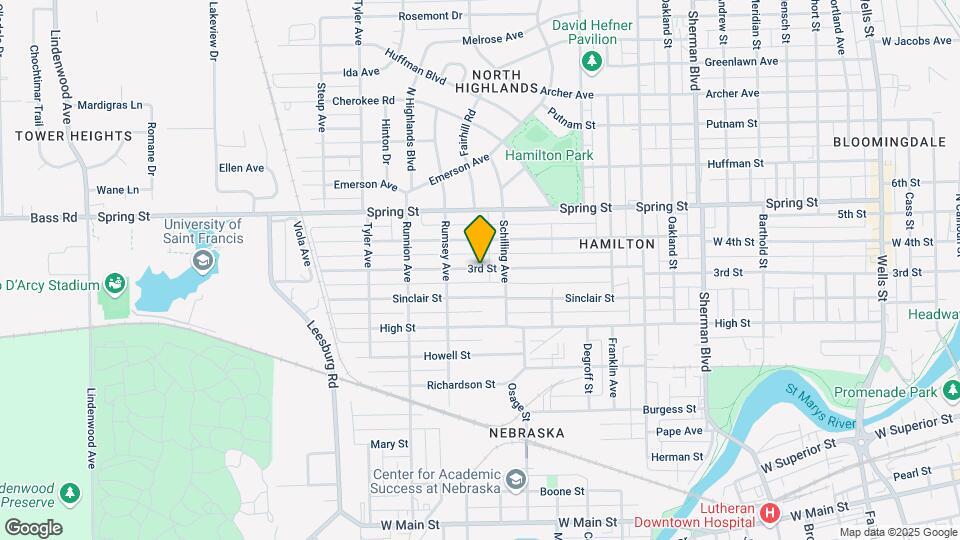 1627 3rd St Map and Location Details