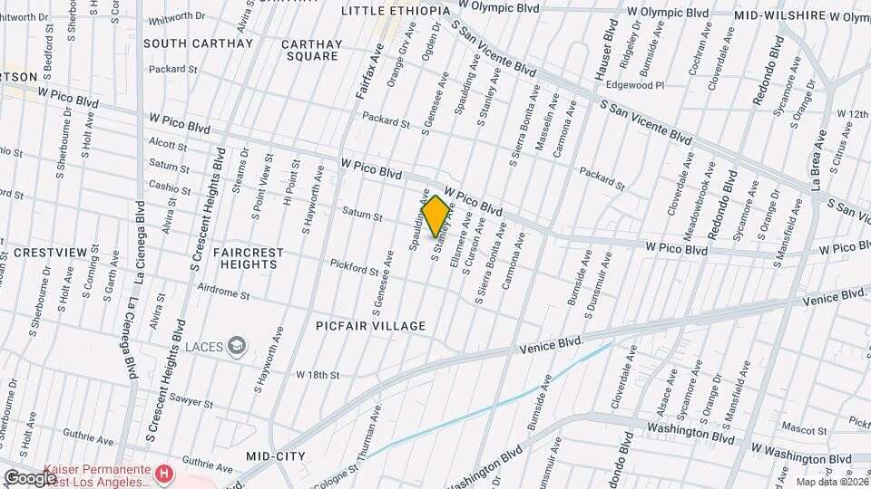 1521 S Stanley Ave Map and Location Details