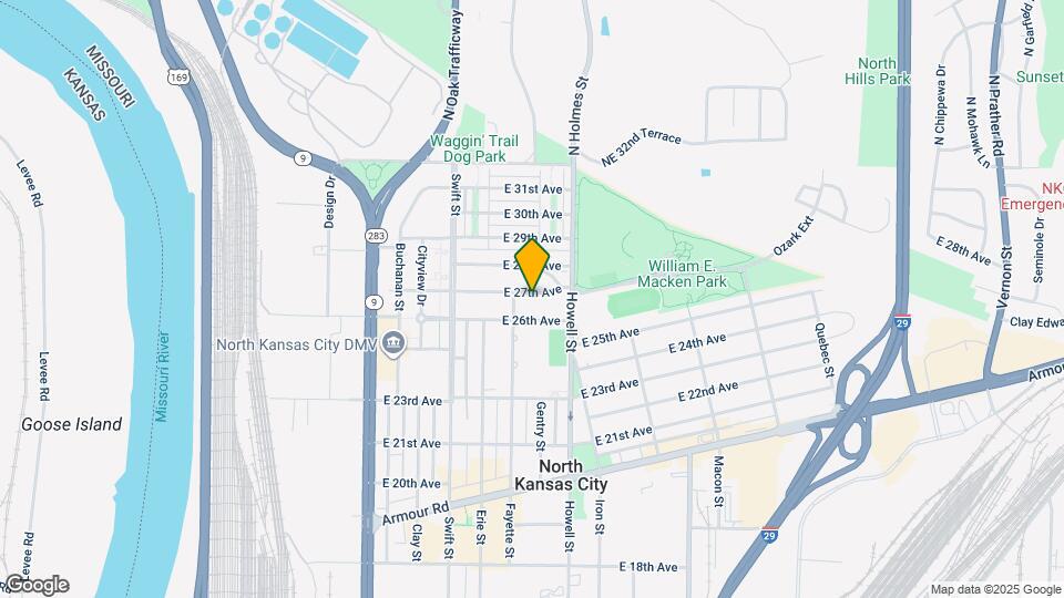 509 E 27th Ave Map and Location Details