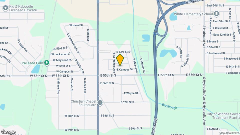 524 E Campus St Map and Location Details