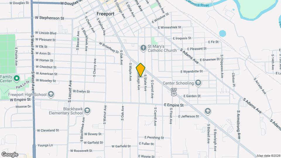 1027 S Chicago Ave Map and Location Details