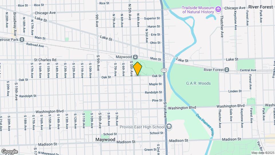 406 Oak St Map and Location Details