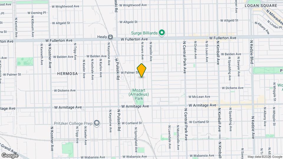 2136 N Avers Ave Mapa y Detalles de la Ubicación