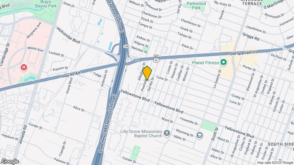 6747 Peerless St Map and Location Details