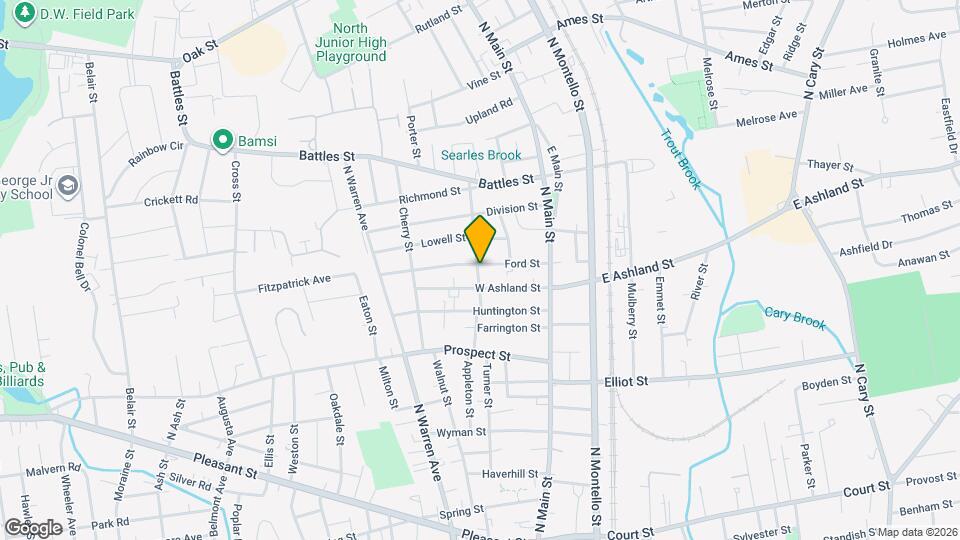 64 Ford St, Unit Apt. #3 Map and Location Details