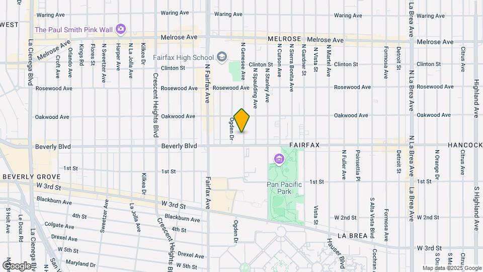 321 N Genesee Ave Mapa y Detalles de la Ubicación