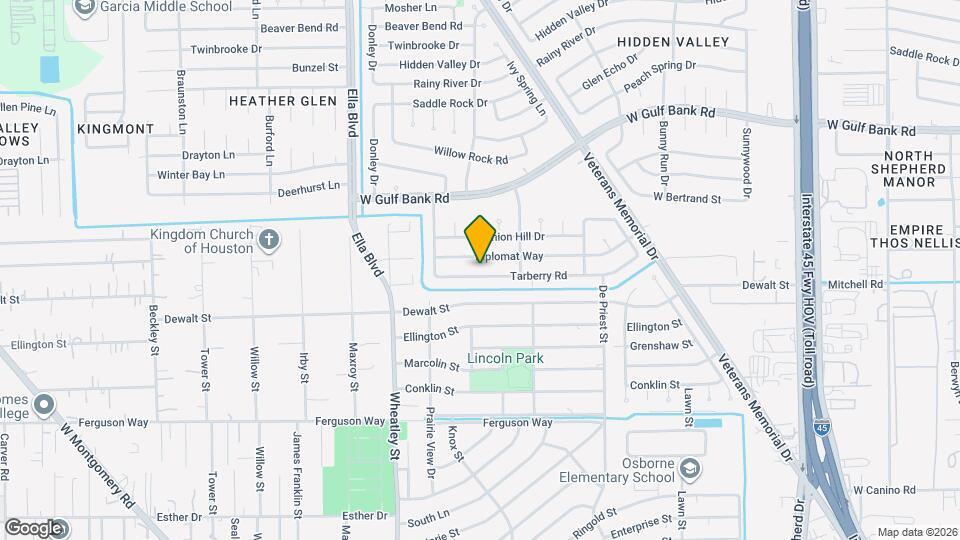 1534 Tarberry Rd Map and Location Details