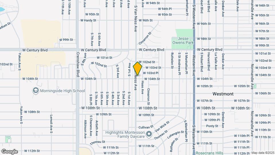 2147 W 104th St Map and Location Details