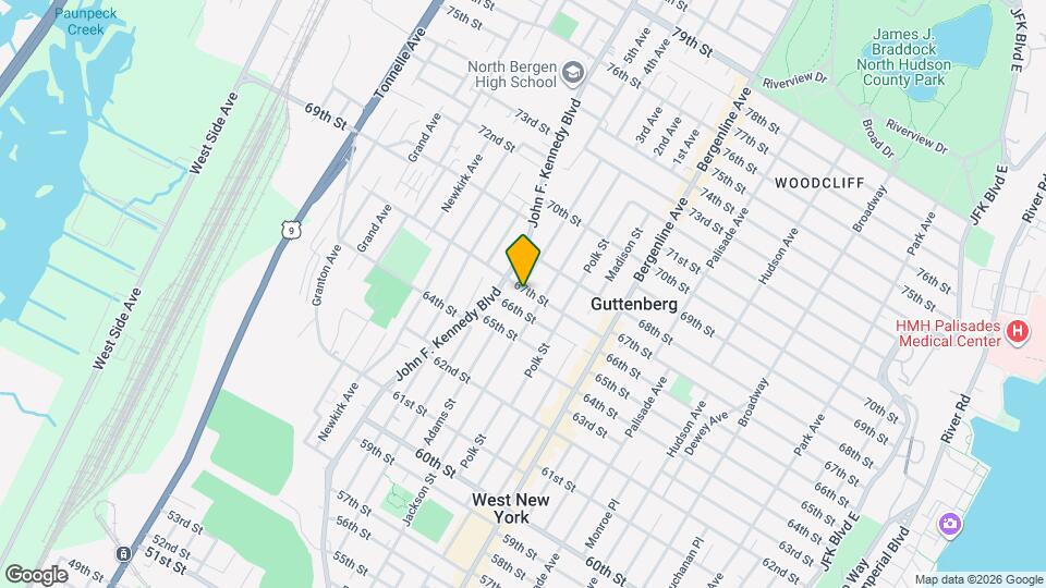 595 67th St Map and Location Details