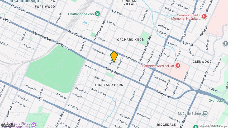 1607 Chamberlain Ave. Map and Location Details