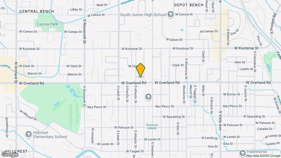 3504 W Overland Rd Map and Location Details