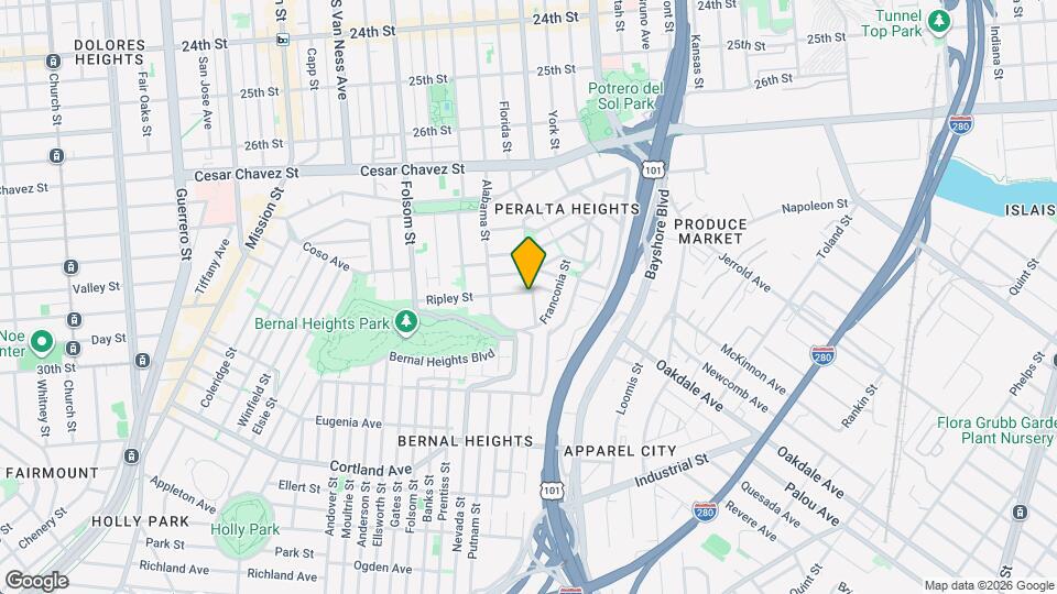 500 Peralta Ave, Unit 500 Mapa y Detalles de la Ubicación