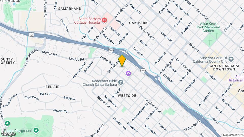 610 W Pedregosa St Map and Location Details