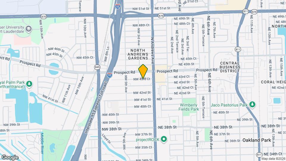 200 NW 43rd Ct Mapa y Detalles de la Ubicación
