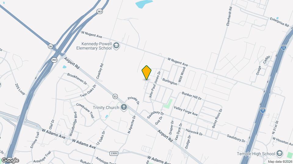 908 Ticonderoga Dr Map and Location Details