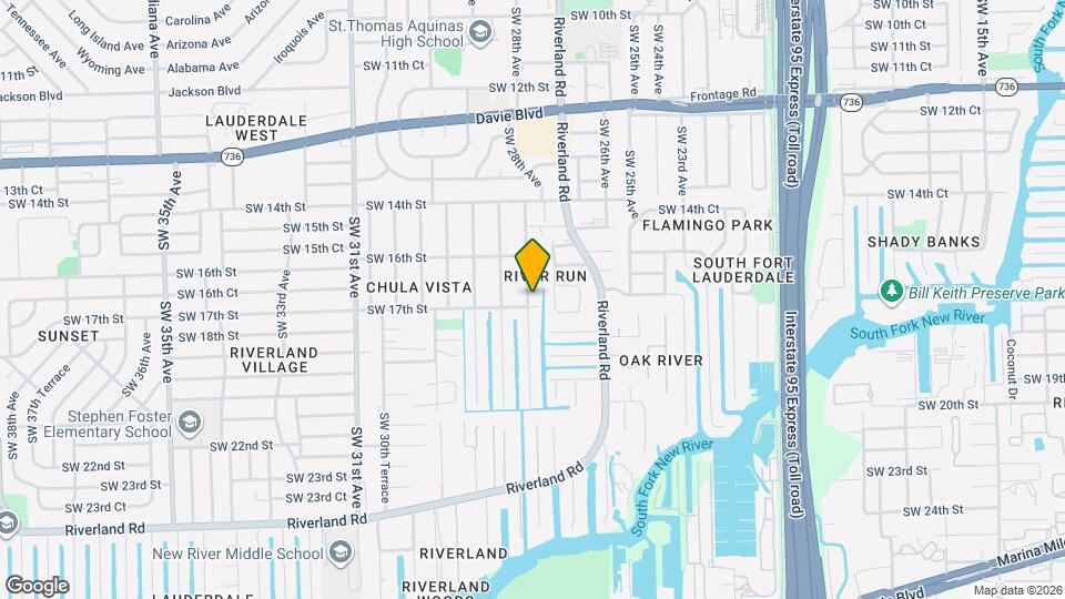 1664 SW 28th Ave Mapa y Detalles de la Ubicación
