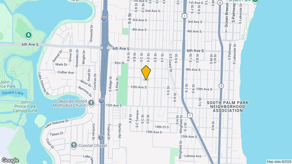 911 S D St Map and Location Details