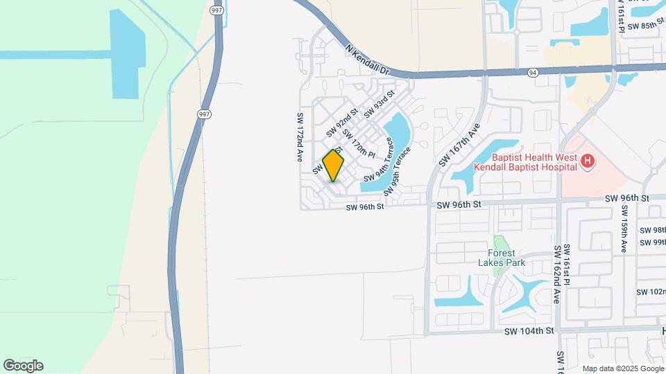 9445 SW 171st Ct Mapa y Detalles de la Ubicación