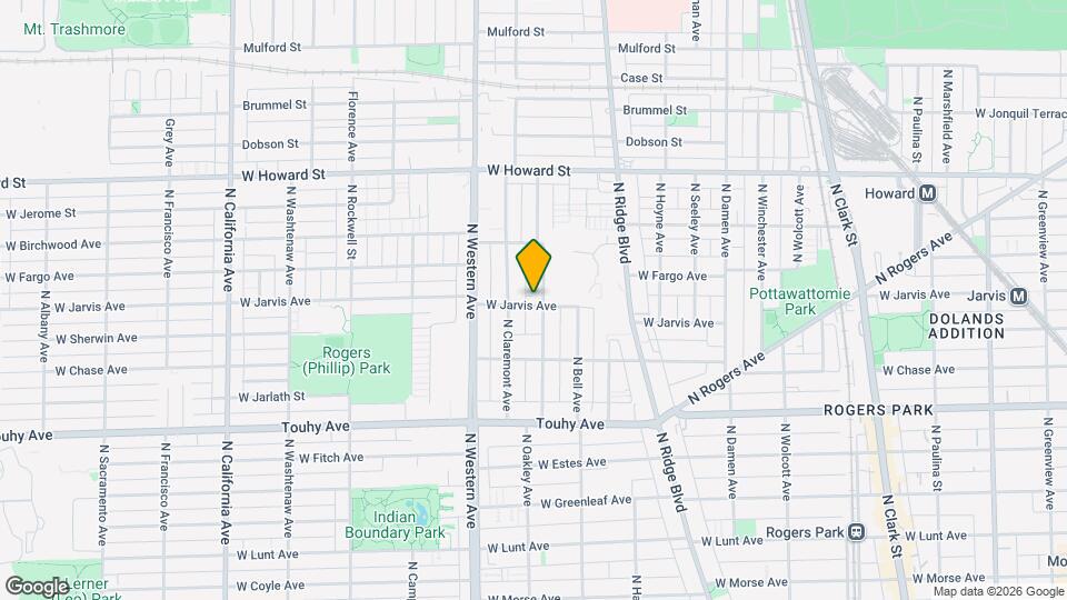 2306 W Jarvis Ave Map and Location Details