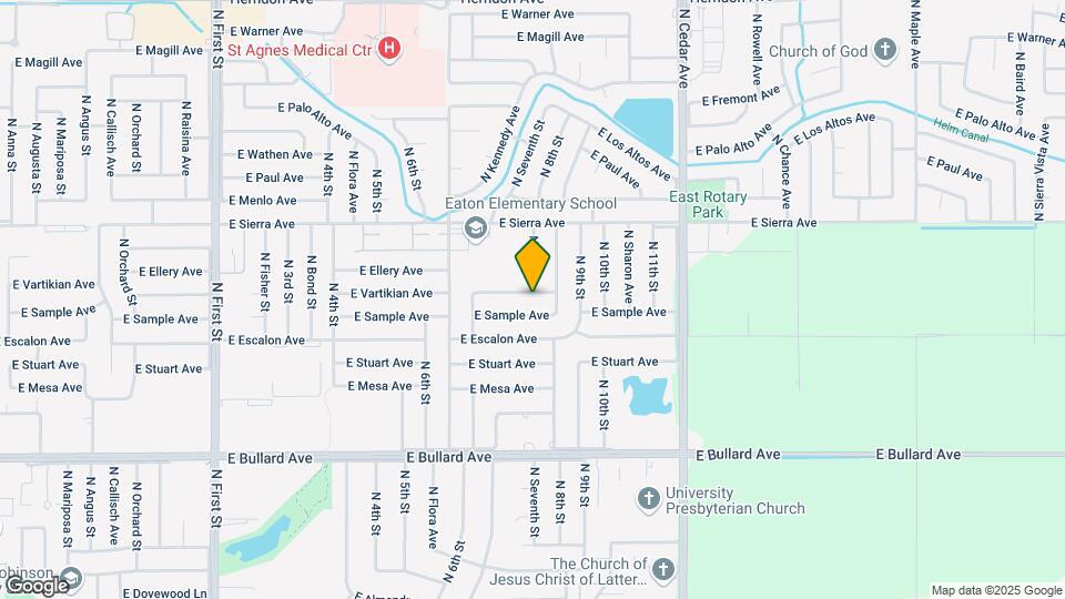 1545 E Vartikian Ave Map and Location Details