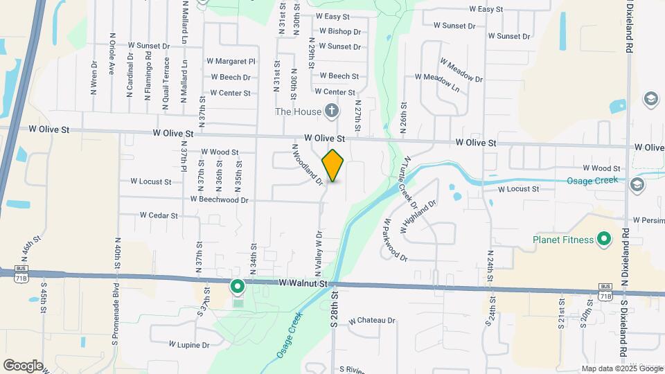 601 N Valley W Dr Map and Location Details