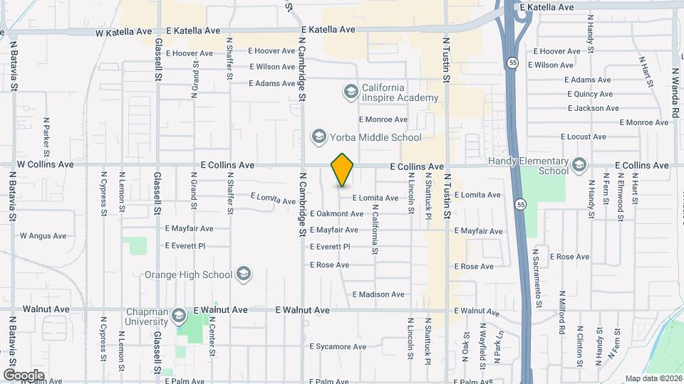 1105 E Lomita Ave Map and Location Details