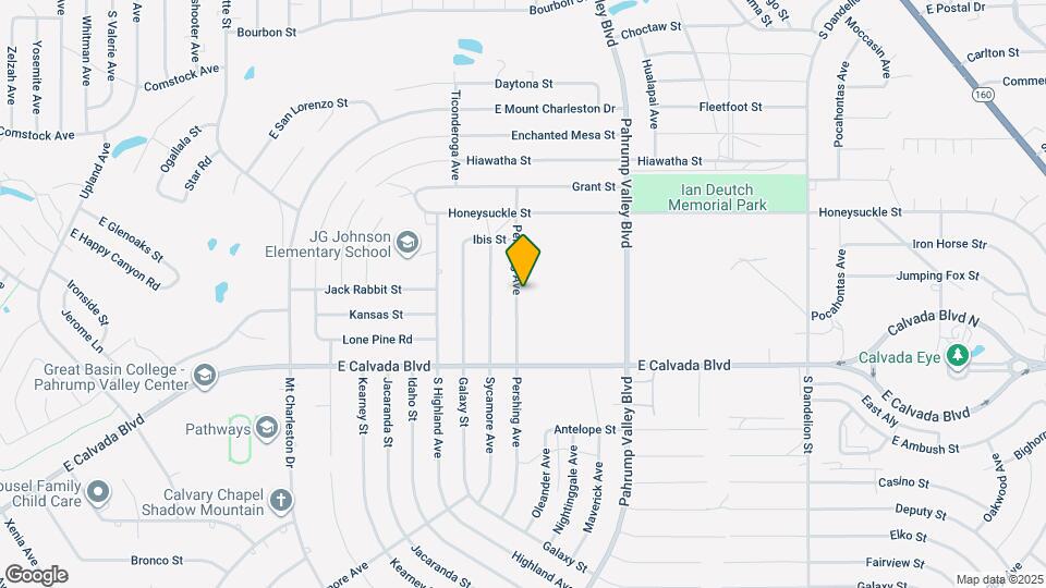 1731 Pershing Ave Map and Location Details