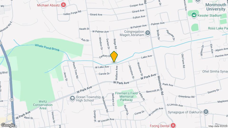 429 Lake Ave Map and Location Details