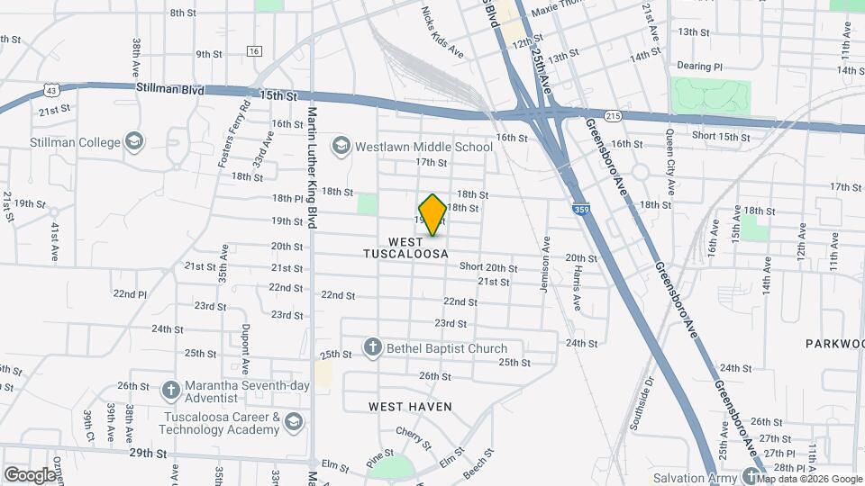 2810 20th St Map and Location Details