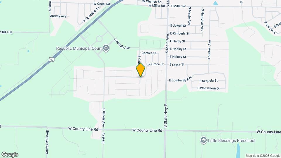 1308 S Calabria Ave Map and Location Details