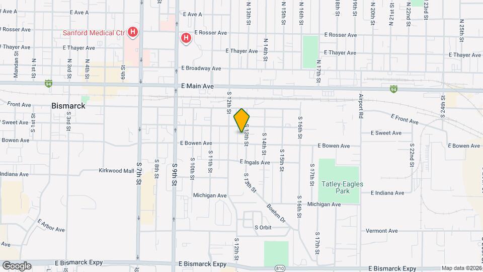 310 S 13th St Map and Location Details