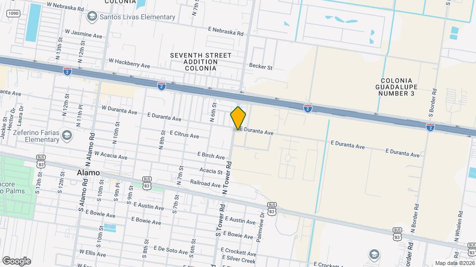 312 E Crockett Ave Map and Location Details