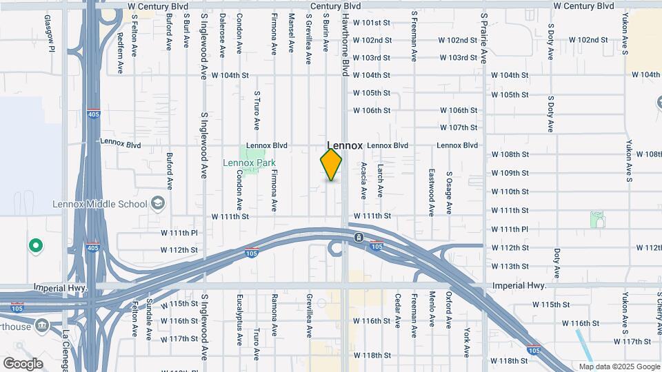 10934 Burin Ave Mapa y Detalles de la Ubicación