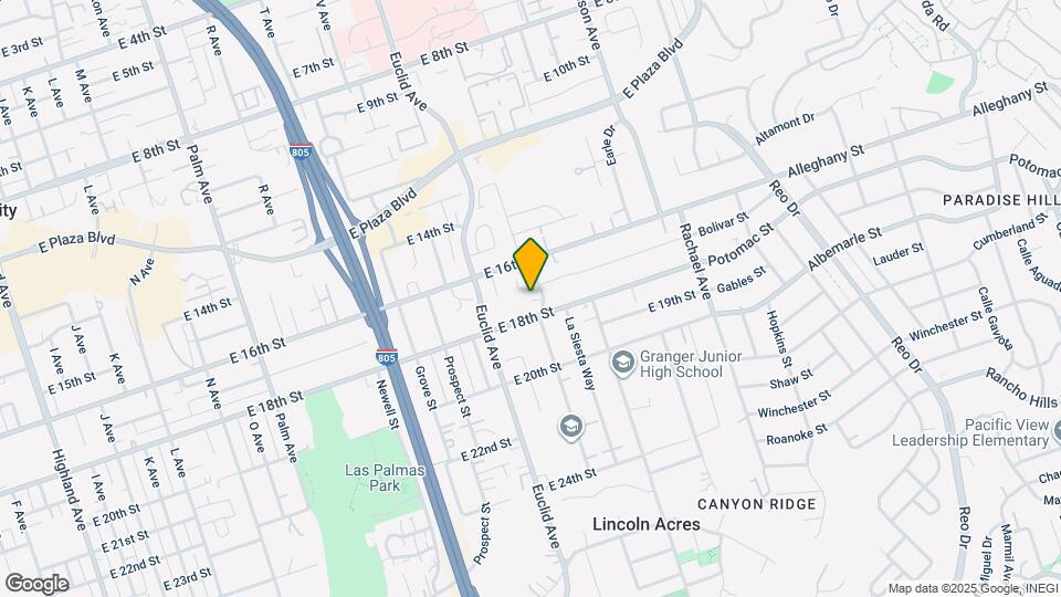 1732 S Lanoitan Ave Map and Location Details