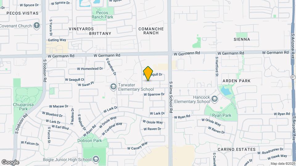 1167 West Swan Drive Map and Location Details