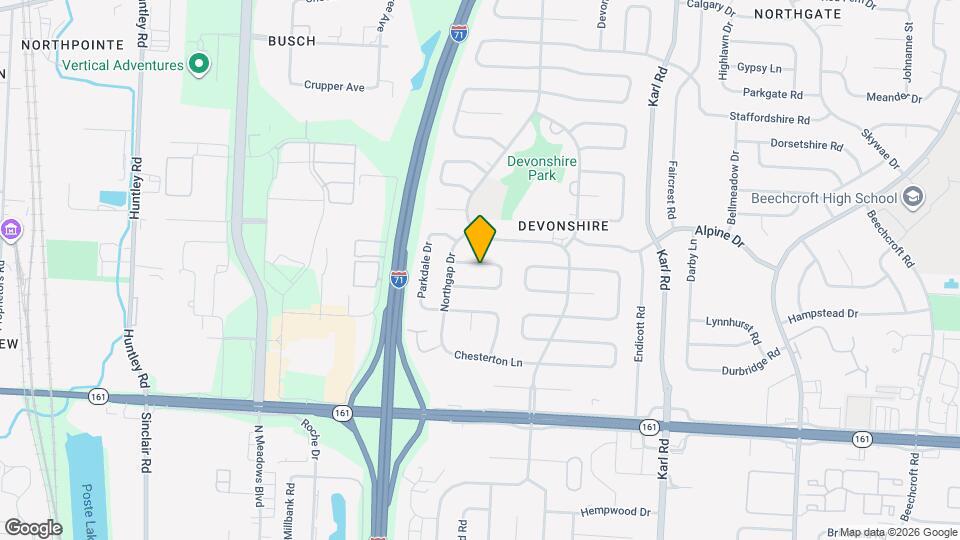 1257 Oakfield Dr N Mapa y Detalles de la Ubicación