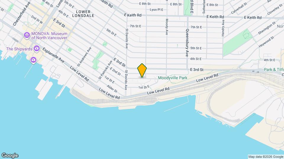 555 E 2nd St Map and Location Details