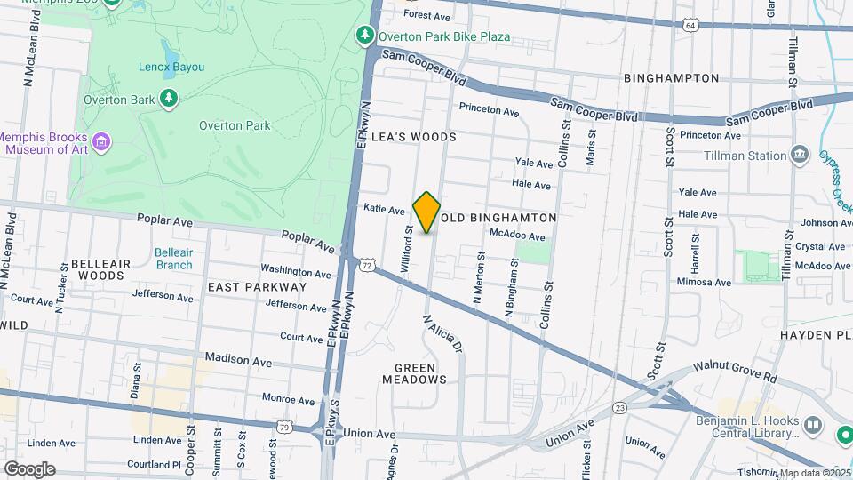 203 N Hollywood St Map and Location Details