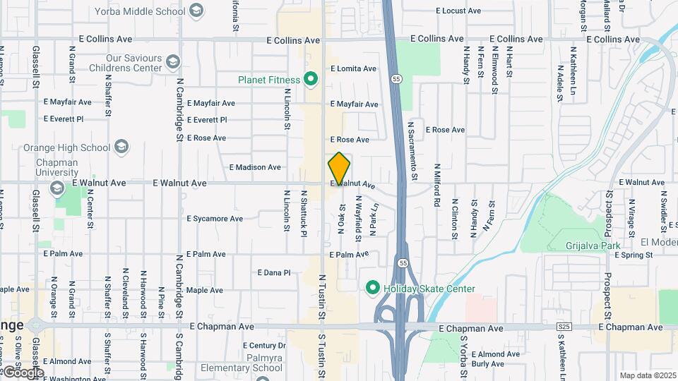 482 N Oak St Map and Location Details