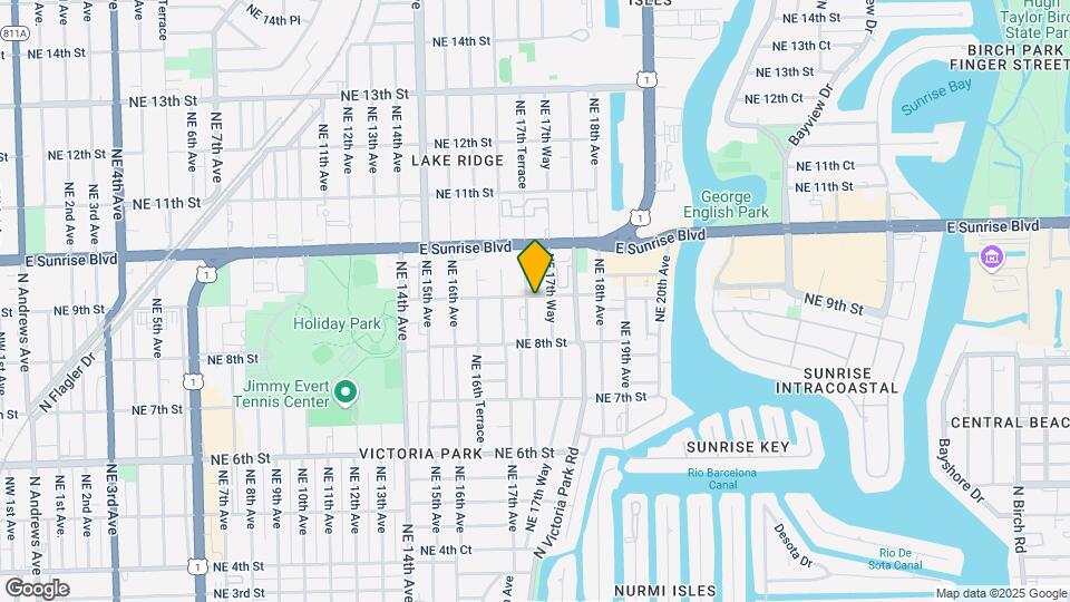 840 NE 17th Ter Map and Location Details