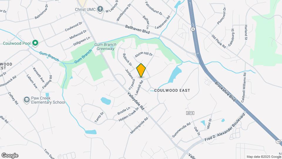 919 Lakehill Rd Map and Location Details