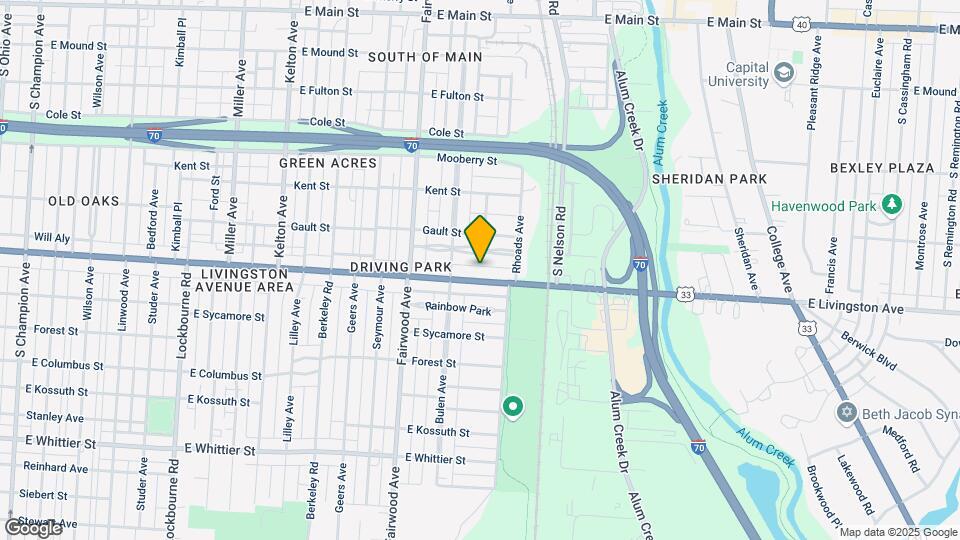 1760 E Livingston Ave Mapa y Detalles de la Ubicación