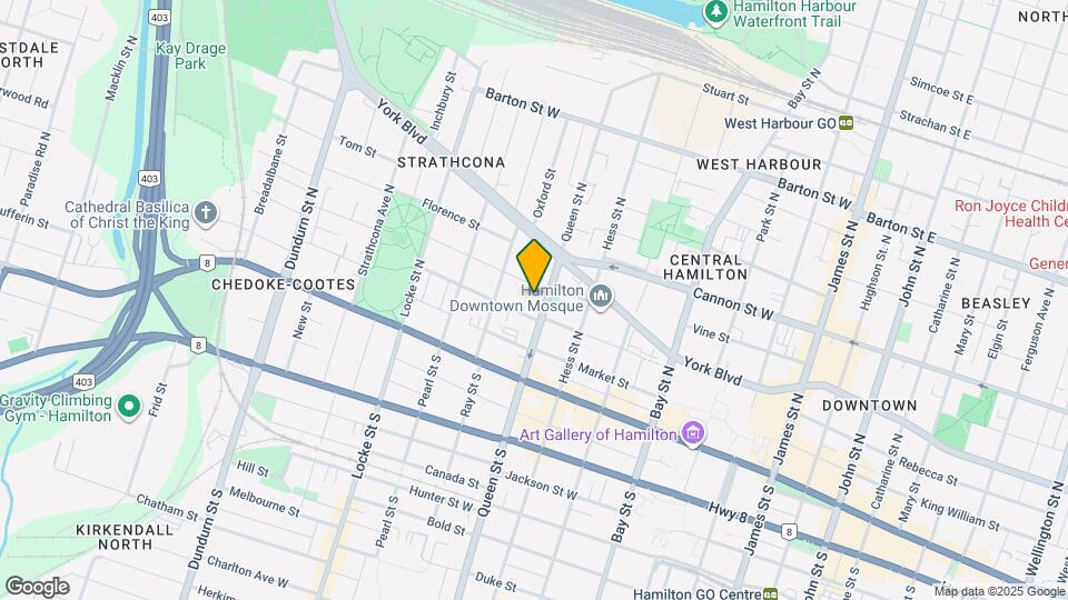 75 Queen St N Map and Location Details